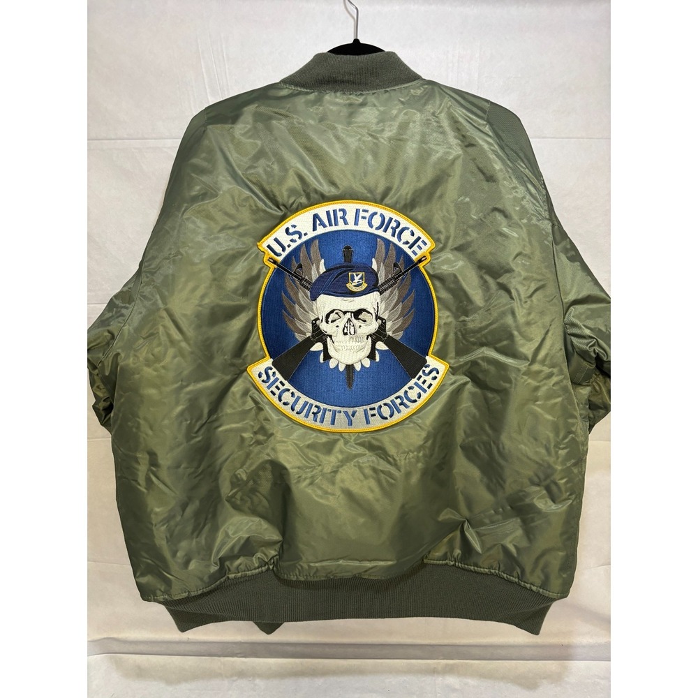 U.S. Air Force Rothco Men's Green Flight Bomber Jacket MA-1 Military 2XL NWT